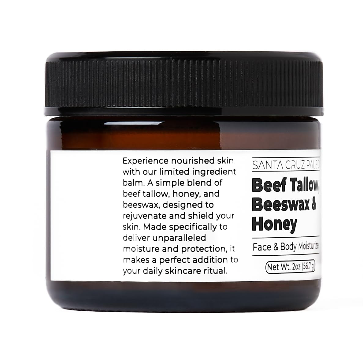 Beef Tallow for Skin, Grass Finished & Grass Fed Beef Tallow and Honey Balm Body