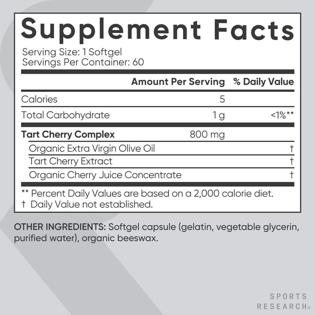 Tart Cherry Capsules - Made from Montmorency Tart Cherries - Non-Gmo & Gluten Free - 60 Liquid Softgels