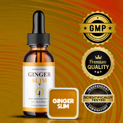 Ginger Slim Drops Extra Strength Gingerslim Wellness Supplement (2Oz)