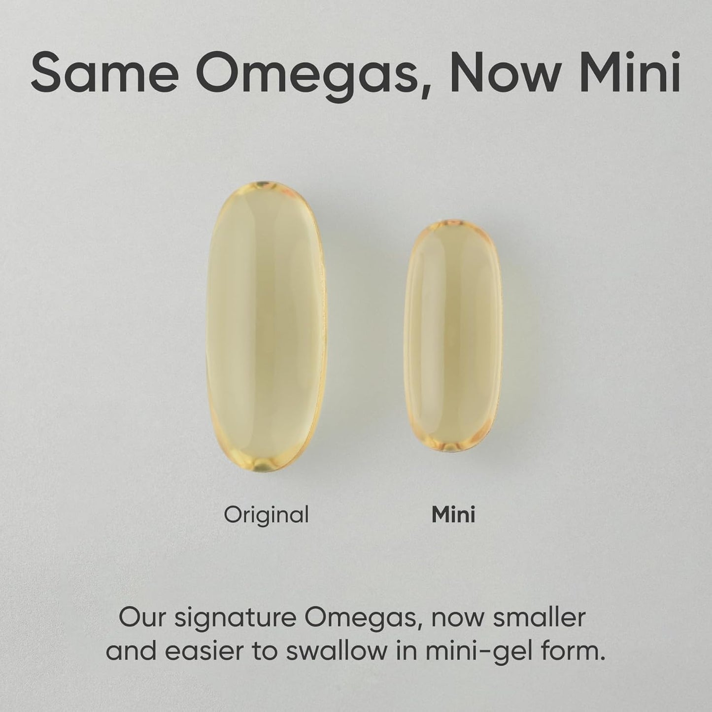 ® Omega-3 Fish Oil Minis from Wild Alaska Pollock, 120 Count | Easy to Swallow Mini-Softgel, Always Fresh Never Fishy, 690Mg EPA 260Mg DHA per Softgel, MSC Certified Sustainable, Non-Gmo