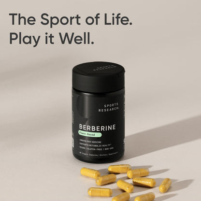 Berberine - Herbal Ayurvedic Metabolic Health Support - 1000 Mg - 60 Capsules - Vegan Certified, Gluten-Free, Non-Gmo