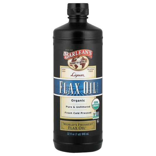 Barleans Organic Oils Barleans Flax Oil, 32 Oz