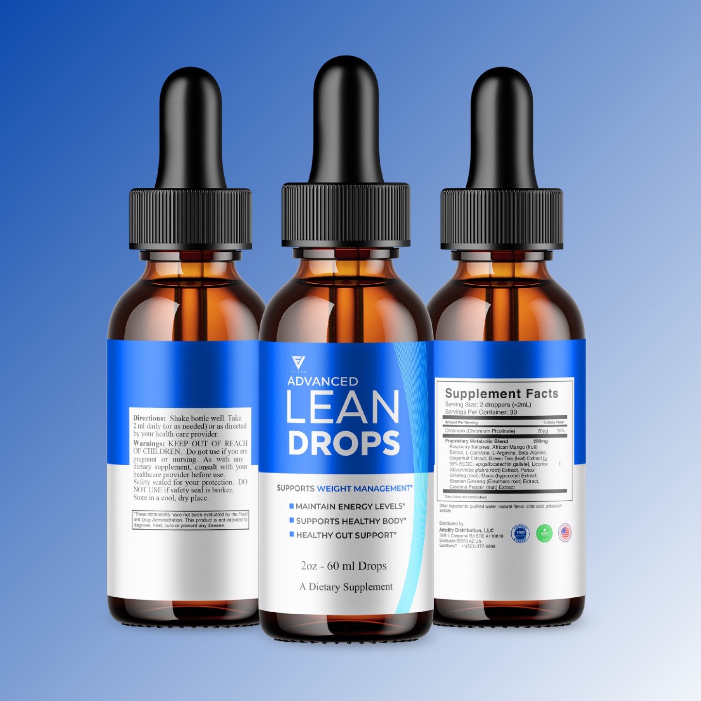 Lean Drops Advanced Health Support, Leandrops Daily Wellness (2Oz)