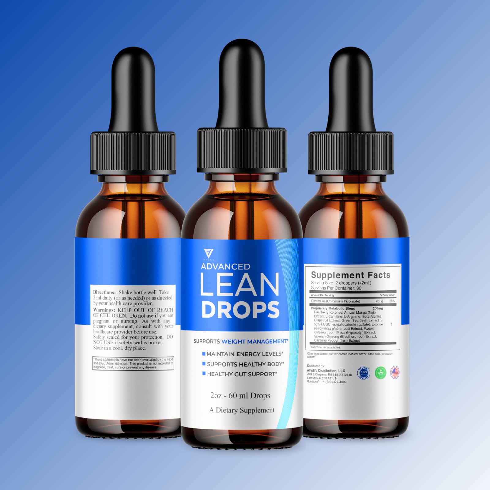 Lean Drops Advanced Health Support, Leandrops Daily Wellness (2Oz)