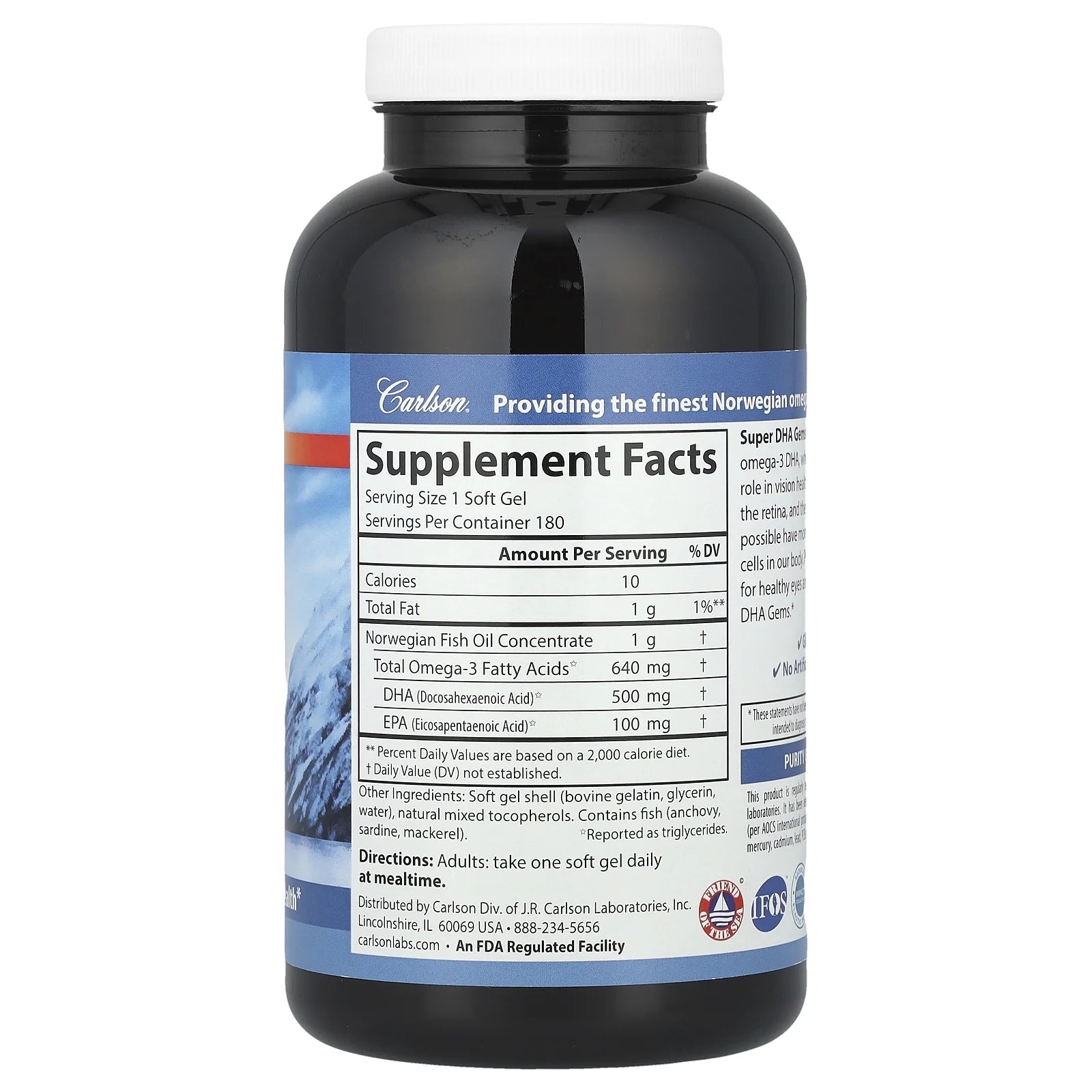 Super DHA Gems, Softgels, 180 Ea