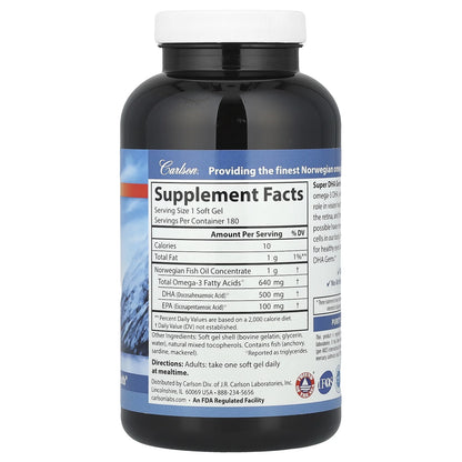 Super DHA Gems, Softgels, 180 Ea