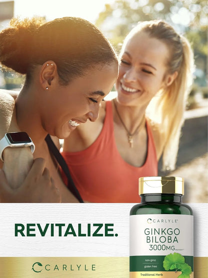 Ginkgo Biloba 3000Mg | 400 Tablets | Vegetarian Supplement for Men and Women | by