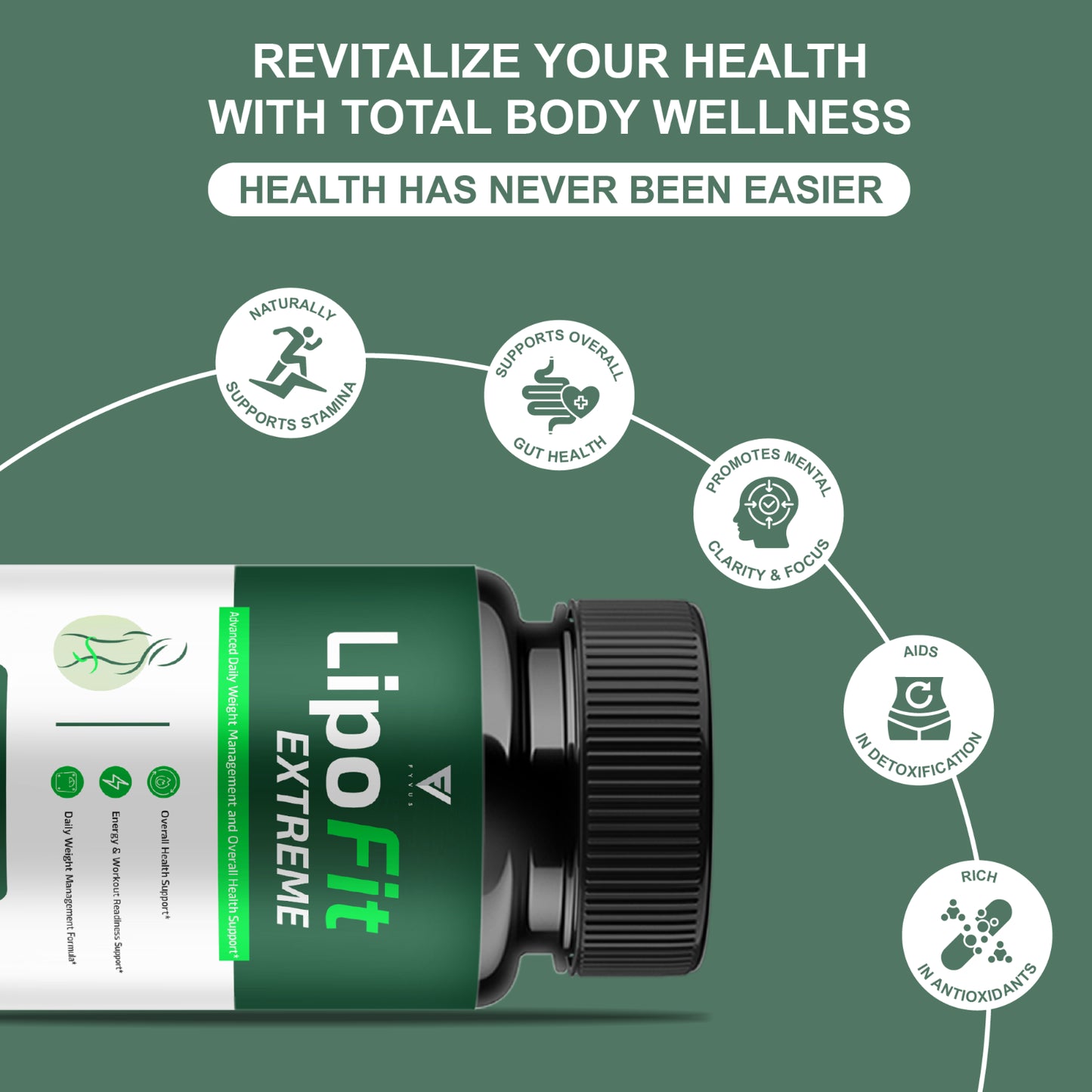 Lipofit Extreme Premium Wellness Supplement, Lipo Fit (60 Capsules)