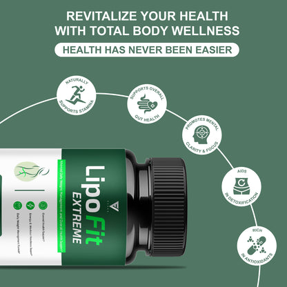 Lipofit Extreme Premium Wellness Supplement, Lipo Fit (60 Capsules)