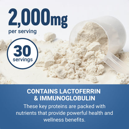 Awesome Colostrum, Bovine Colostrum Powder Supplement for Gut Health, Immune Support & Recovery, Grass Fed, Unflavored, 30 Servings