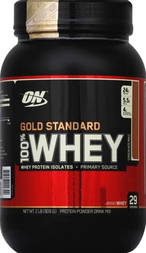Optimum Nutrition Gold Standard Whey Protein Powder, Cookies & Cream, 2 LB