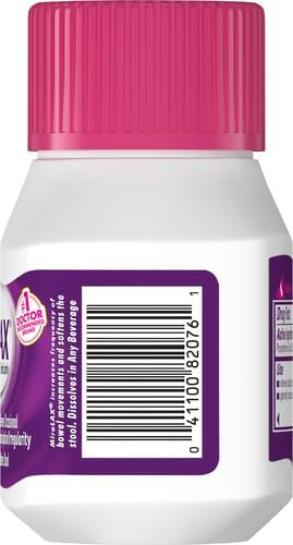 MiraLAX Polvo laxante, Alivio suave del estreñimiento para adultos, Ablandador de heces con PEG 3350, Laxante no estimulante, Sin efectos secundarios fuertes, Laxante osmótico, 7 dosis