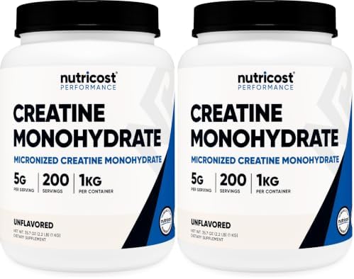 Nutricost Creatina Monohidratada en Polvo (Fruit Punch, 500 gramos)