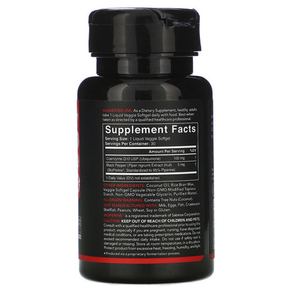 Sports Research Coq10 with Bioperine & Coconut Oil, Dietary Supplement, 100 Mg,