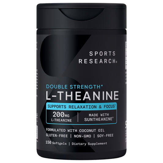 Sports Research L-Theanine Suntheanine 200 Mg, 150 Softgels