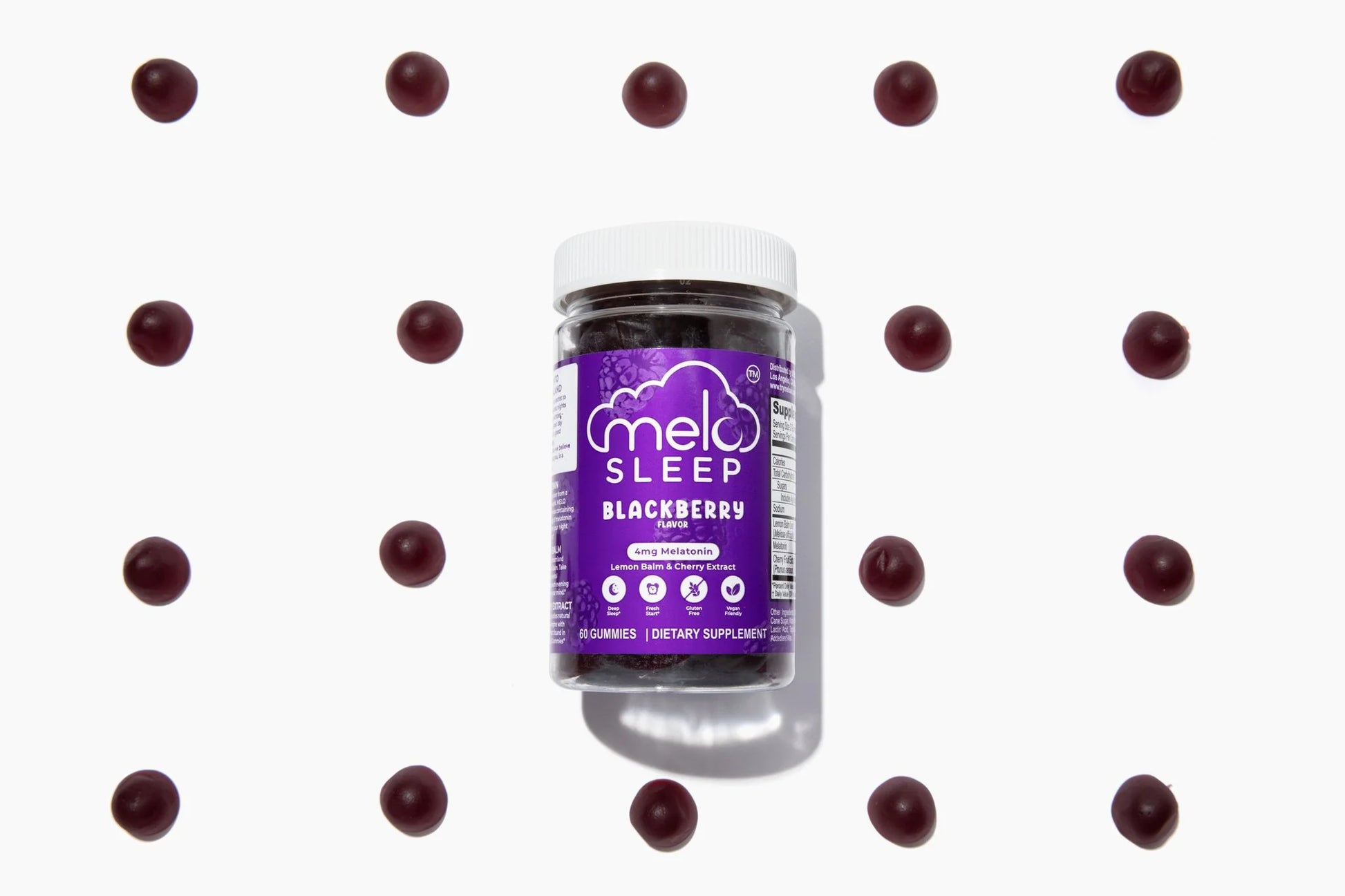 MELO Sleep Gummies - Blackberry (60CT Bottle)