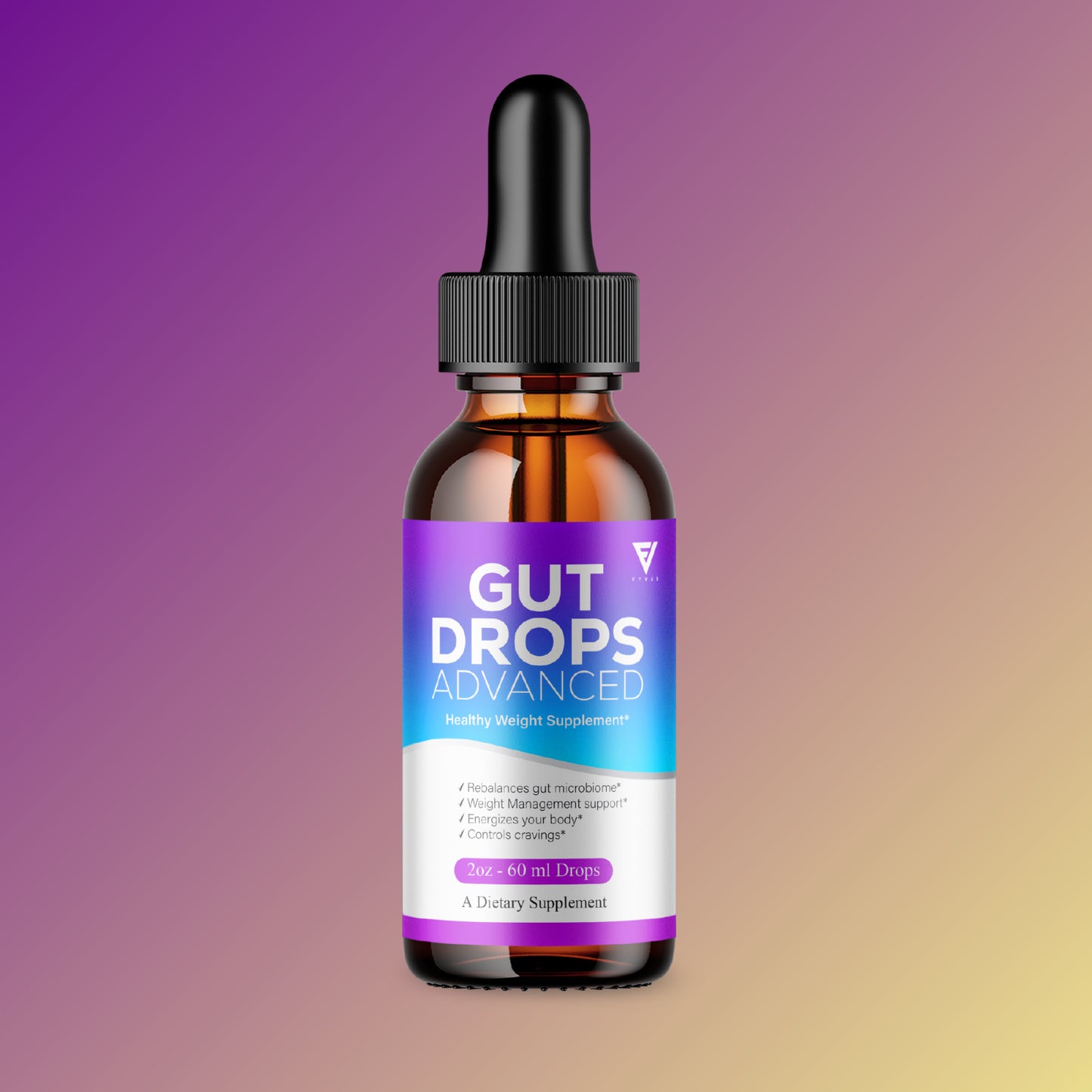 Gut Drops Supplement Gutdrops Maximum Strength Overall Wellness (2Oz)