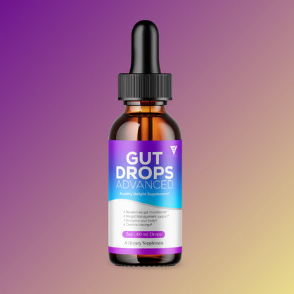 Gut Drops Supplement Gutdrops Maximum Strength Overall Wellness (2Oz)