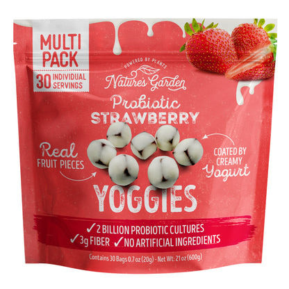 Nature'S Garden, Probiotic Strawberry Yoggies, 0.7 Oz, 30-Count