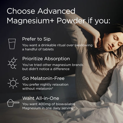 Advanced Magnesium+ Powder - Raspberry Lemonade