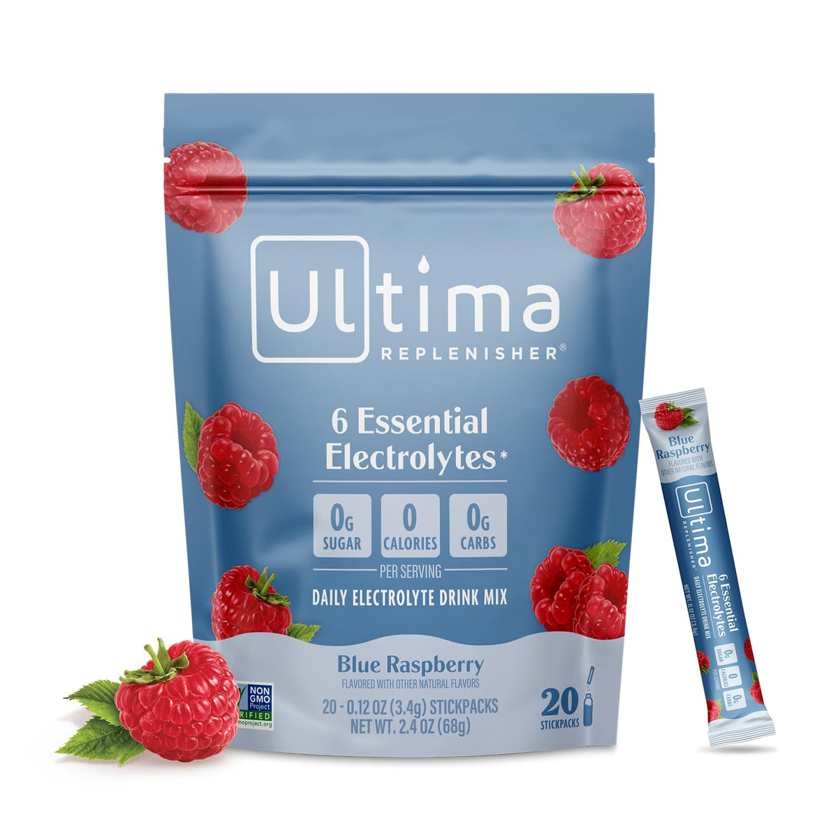 Ultima Replenisher Uva Electrolitos Paquetes, 20 Sobres