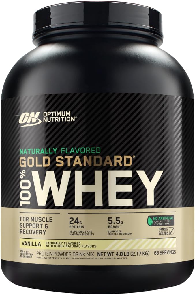 Optimum Nutrition Gold Standard Whey Protein Powder, Cookies & Cream, 2 LB
