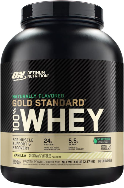 Optimum Nutrition Gold Standard Whey Protein Powder, Cookies & Cream, 2 LB