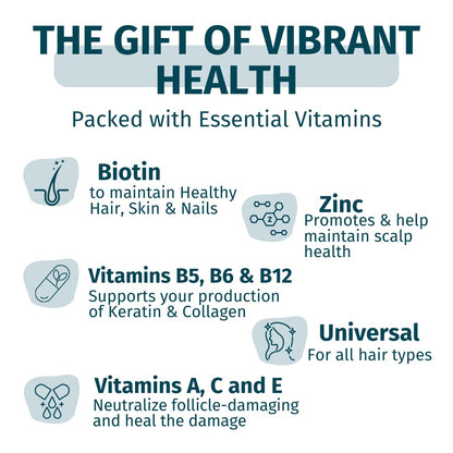 Gomitas para cabello, piel y uñas WEEM - Favorece la salud del cabello - Vitaminas veganas con biotina para mujeres y hombres que favorecen un crecimiento más rápido del cabello, uñas más fuertes, piel saludable, extra fuerte (1)