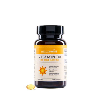 Suplemento NatureWise Vitamina D3 10000IU, Apoyo Inmune, 90 Mini Cápsulas Blandas