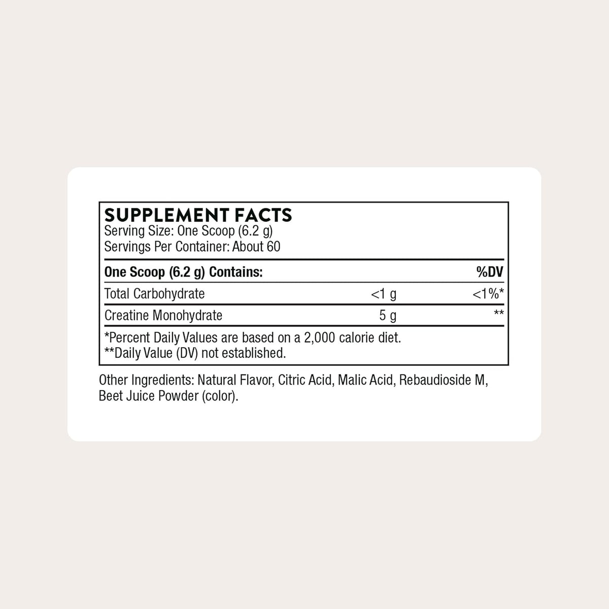 THORNE Creatine, Micronized Creatine Monohydrate Powder, 60 Servings