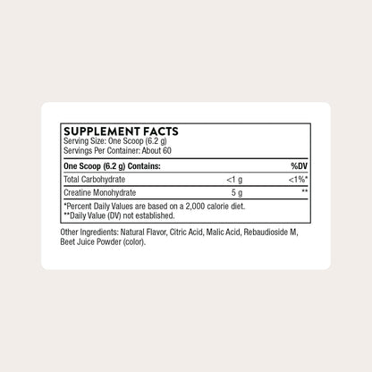 THORNE Creatine, Micronized Creatine Monohydrate Powder, 60 Servings