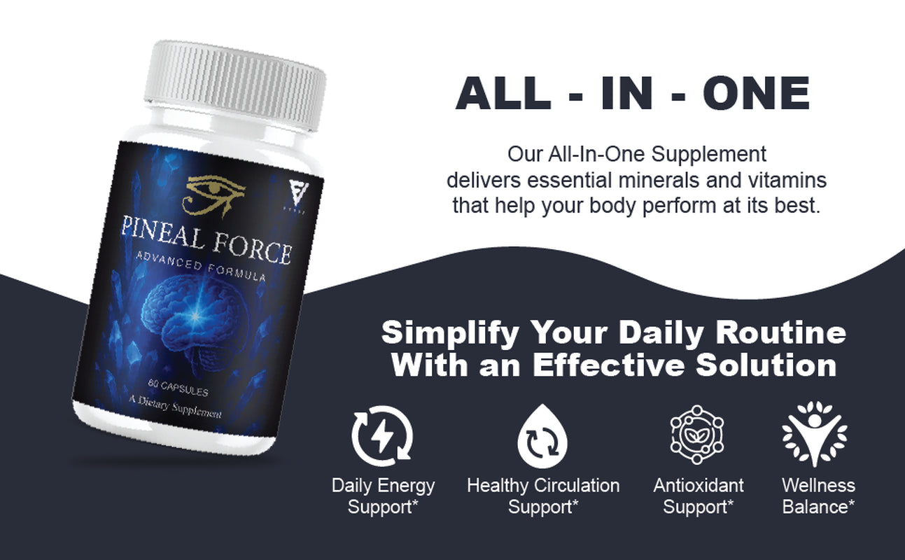 Pinealforce Premium Health & Wellness Supplement Pills (60 Capsules)