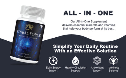 Pinealforce Premium Health & Wellness Supplement Pills (60 Capsules)