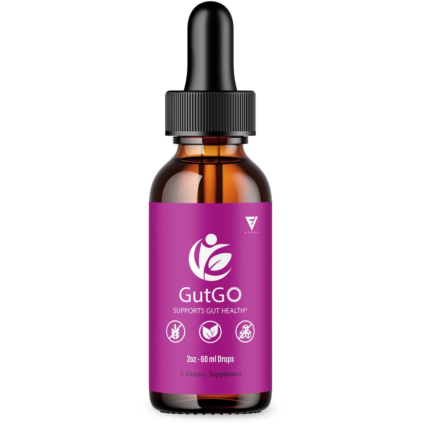Gutgo Drops Wellness Support Supplement Gut Go Maximum Strength (2Oz)