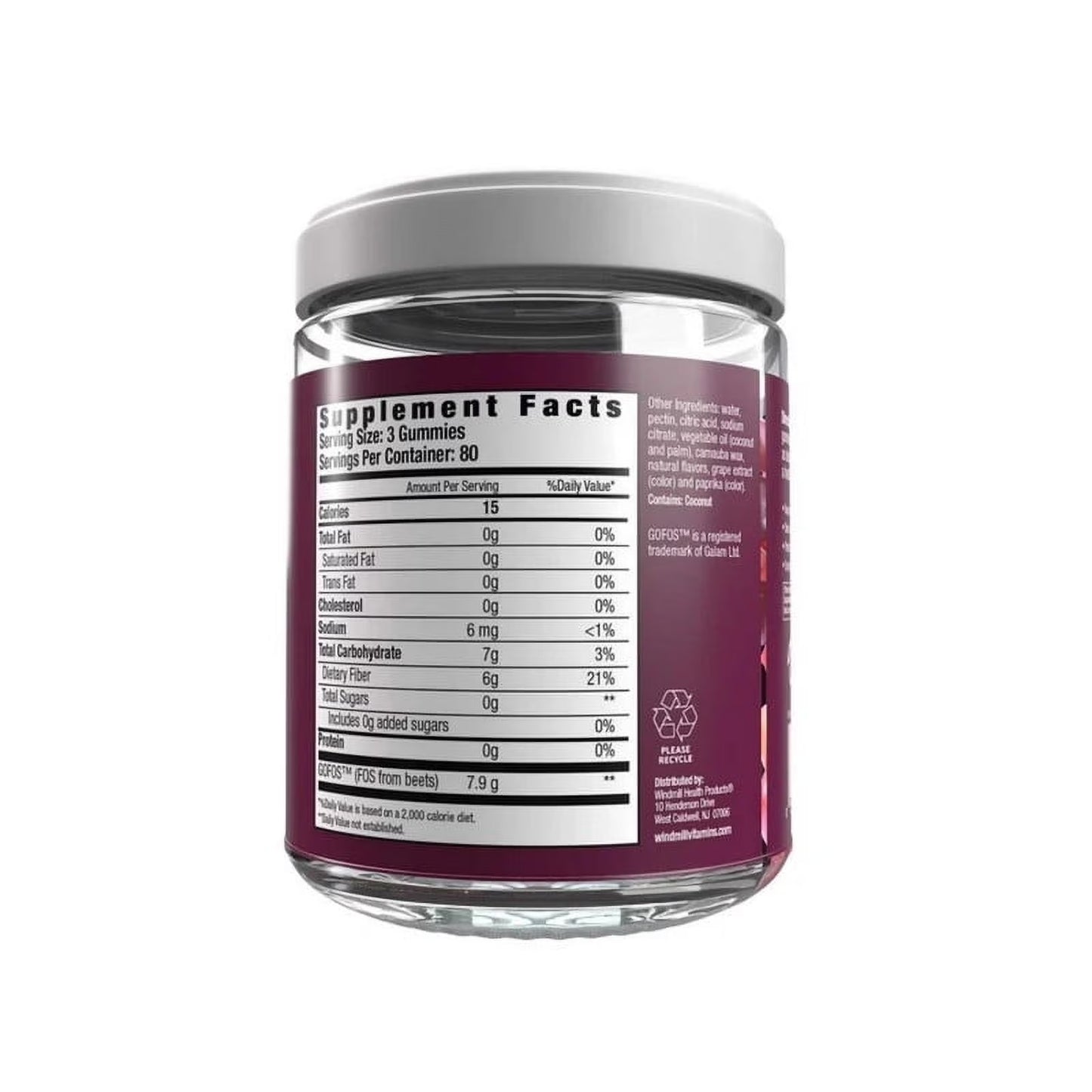 Fiber Care Gummies 6 Mg Sugar Free - 240 Gummies