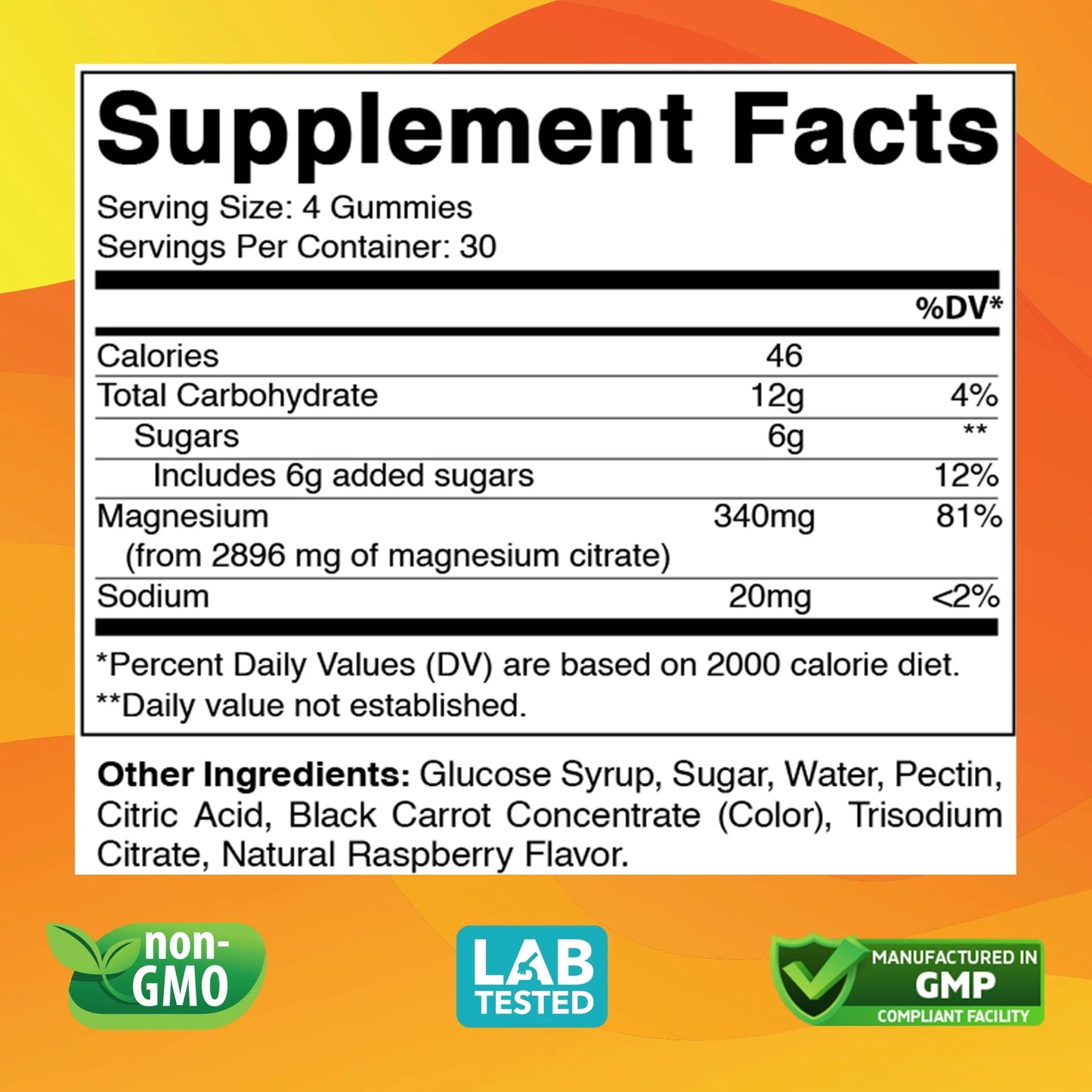 Extra Strength Magnesium Gummies, Supports Nerve Health, Bone Health, Muscle Health - 120 Gummies