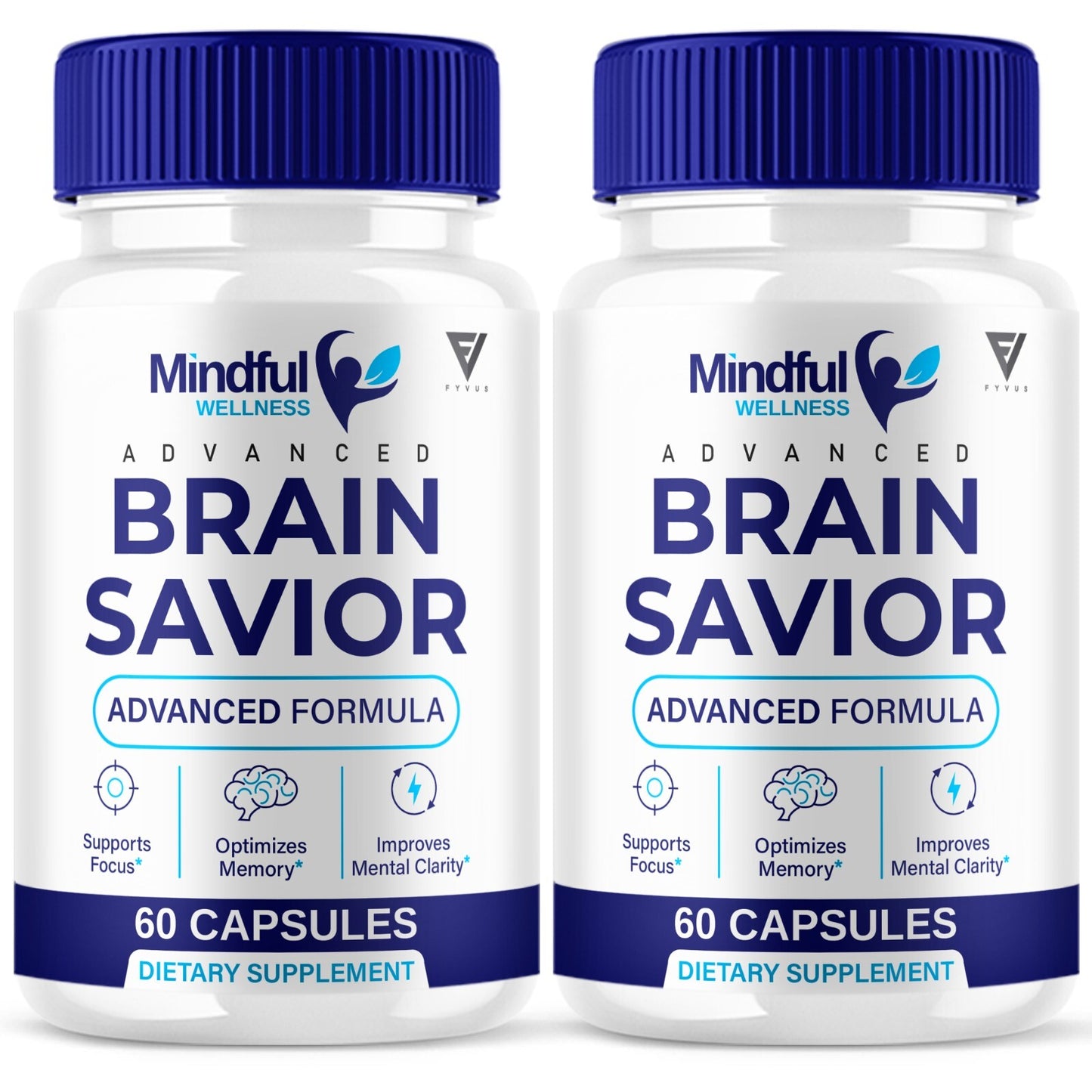 (2 Pack) Mindfull Wellness Brain Savior Mindful Wellness Pills (120 Capsules)
