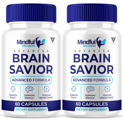 (2 Pack) Mindfull Wellness Brain Savior Mindful Wellness Pills (120 Capsules)