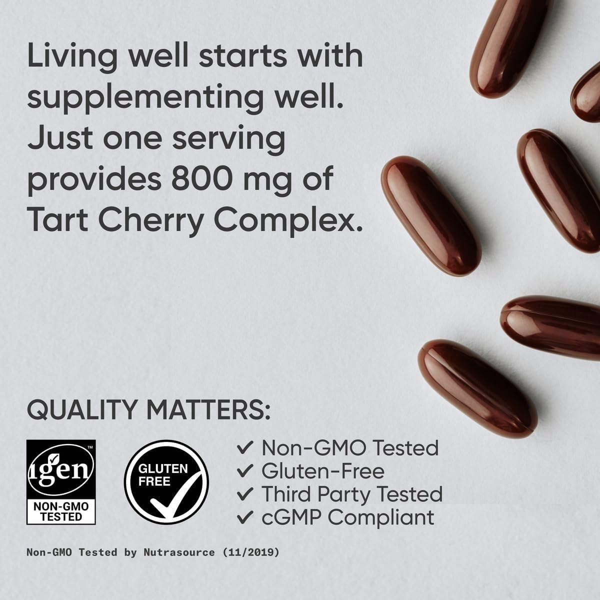 Tart Cherry Capsules - Made from Montmorency Tart Cherries - Non-Gmo & Gluten Free - 60 Liquid Softgels