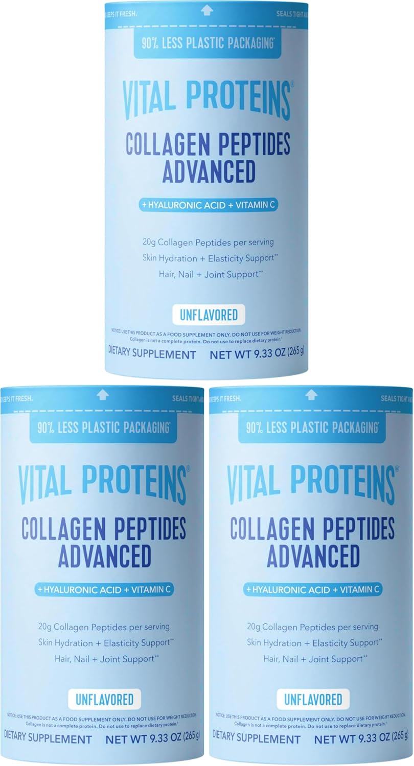 Vital Proteins Collagen Péptidos Avanzado, Fresa Limón, 10.5oz