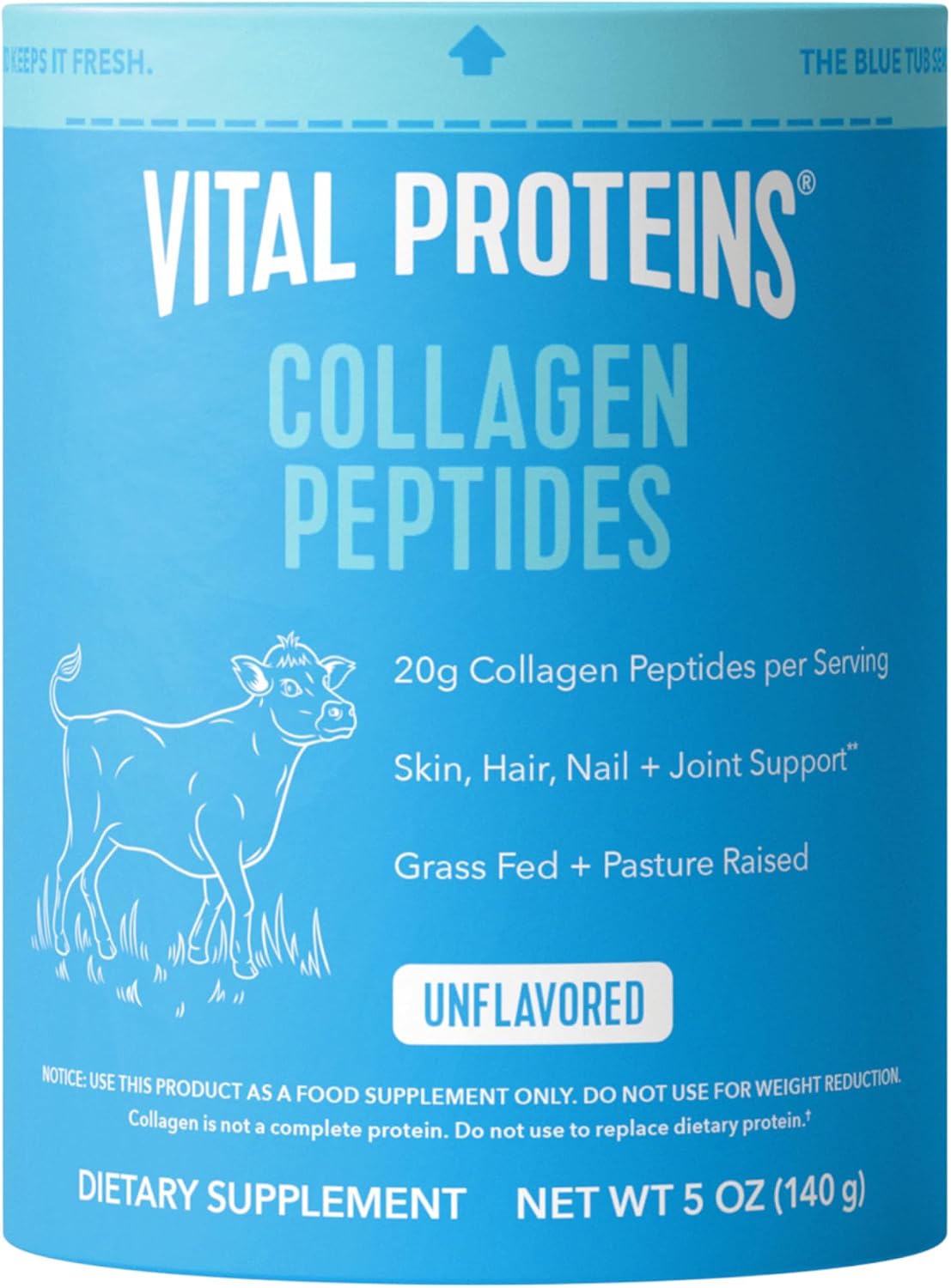 Vital Proteins Collagen Peptides en Polvo, Sin Sabor, 9.33 oz