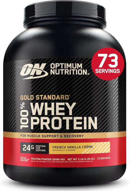 Optimum Nutrition Gold Standard Whey Protein Powder, Cookies & Cream, 2 LB