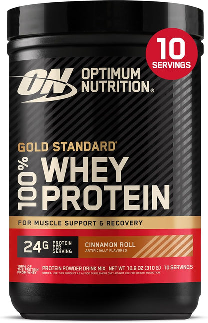Optimum Nutrition Gold Standard Whey Protein Powder, Cookies & Cream, 2 LB