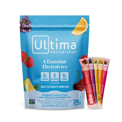 Ultima Replenisher Uva Electrolitos Paquetes, 20 Sobres