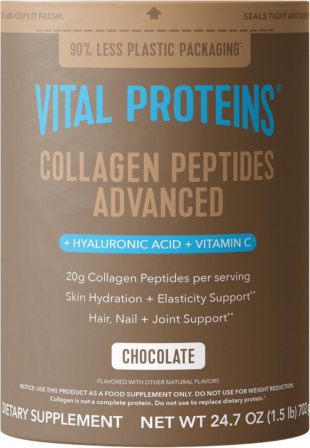 Vital Proteins Collagen Péptidos Avanzado, Fresa Limón, 10.5oz
