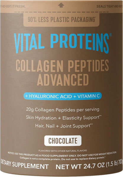 Vital Proteins Collagen Péptidos Avanzado, Fresa Limón, 10.5oz