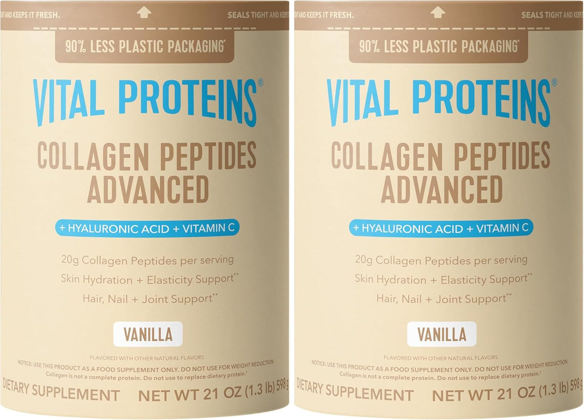 Vital Proteins Collagen Péptidos Avanzado, Fresa Limón, 10.5oz