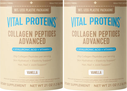 Vital Proteins Collagen Péptidos Avanzado, Fresa Limón, 10.5oz
