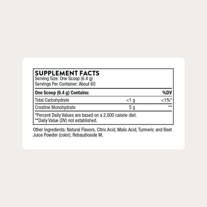 THORNE Creatine, Micronized Creatine Monohydrate Powder, 60 Servings