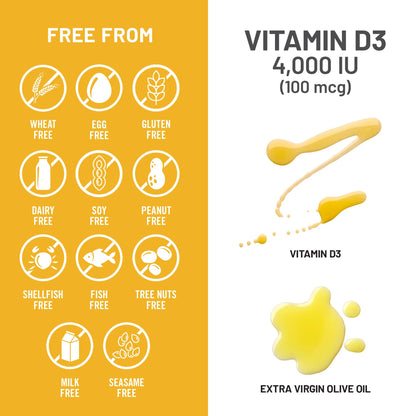 Suplemento NatureWise Vitamina D3 10000IU, Apoyo Inmune, 90 Mini Cápsulas Blandas